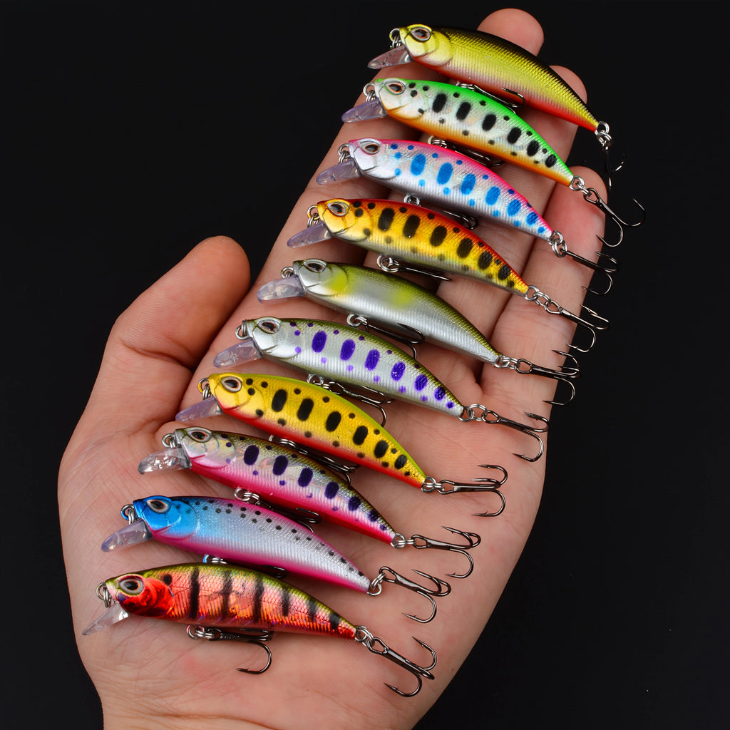 Mini Leurres Bionic Minnow 3D avec Hameçon Triple