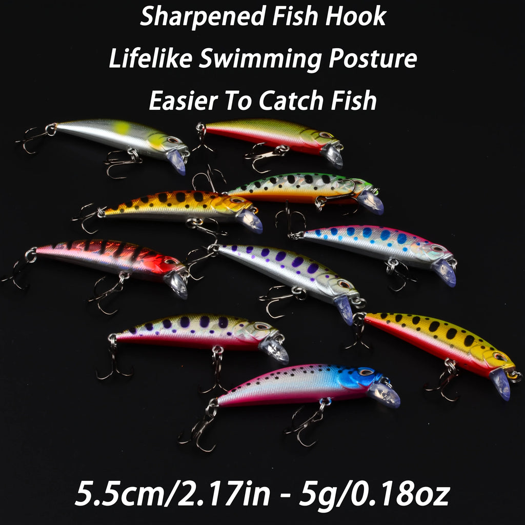 Mini Leurres Bionic Minnow 3D avec Hameçon Triple — photo 6