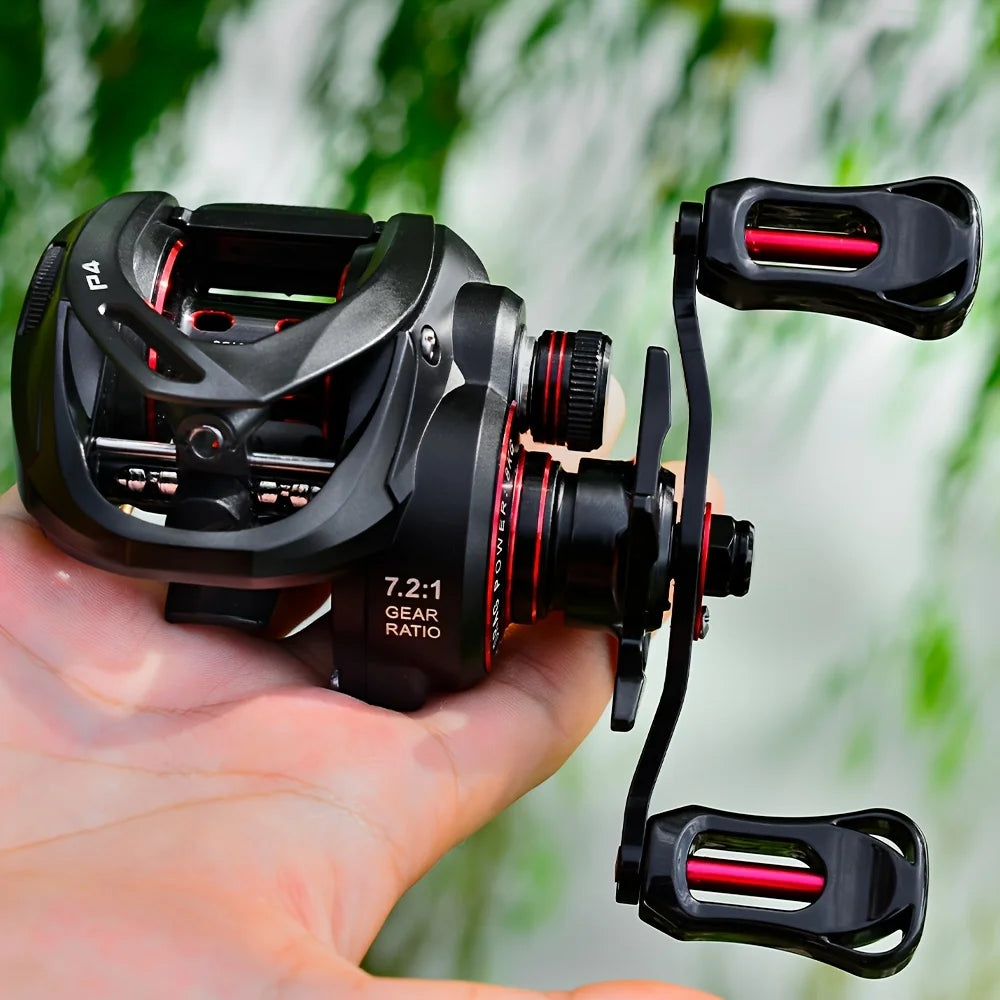 Moulinet Baitcast 5+1 Roulements 7,2:1