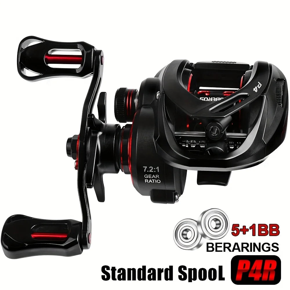 Moulinet Baitcast 5+1 Roulements 7,2:1 — Main Droite, photo 8