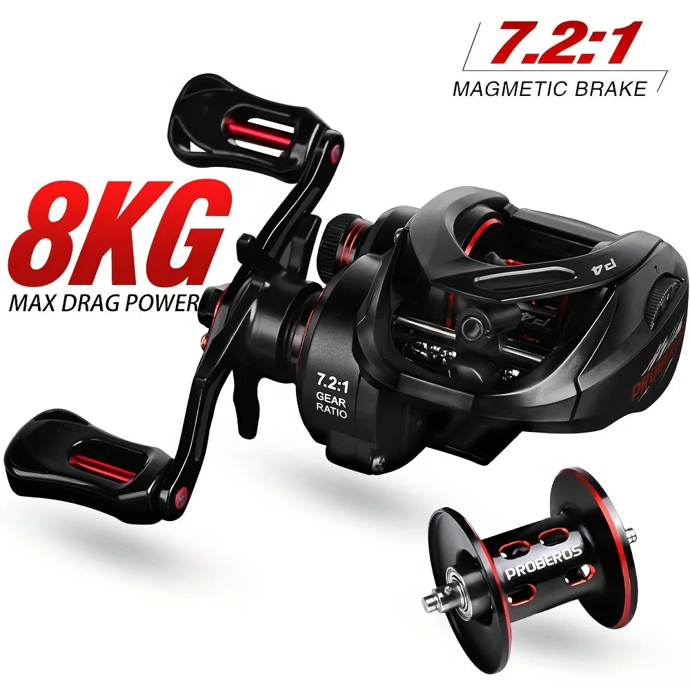Moulinet Baitcast 5+1 Roulements 7,2:1 — photo 12