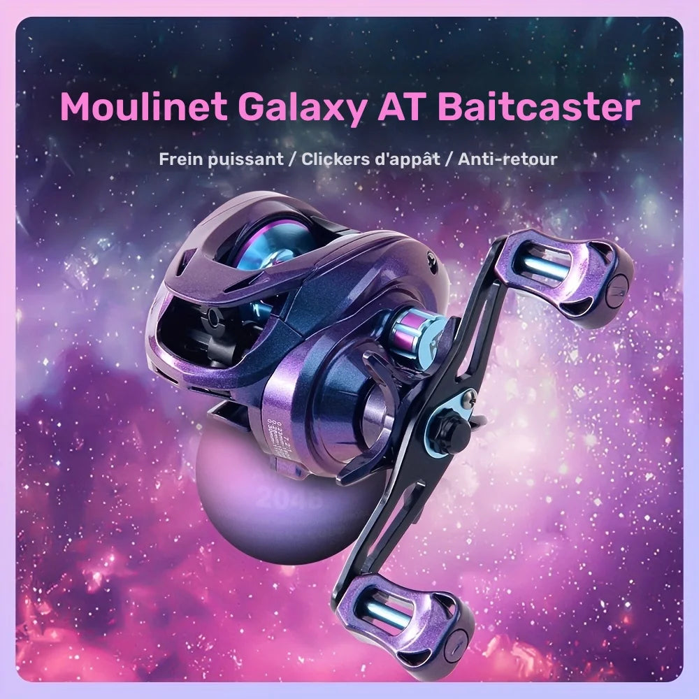 Moulinet Baitcaster en Graphite Et Aluminium Ambidextre