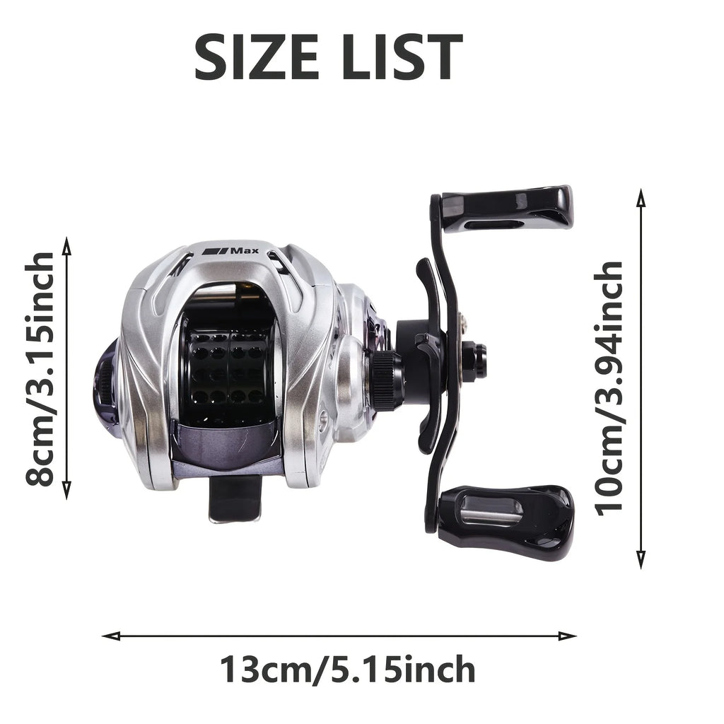Moulinet Baitcasting Compact 6+1BB Frein Carbone — photo 3