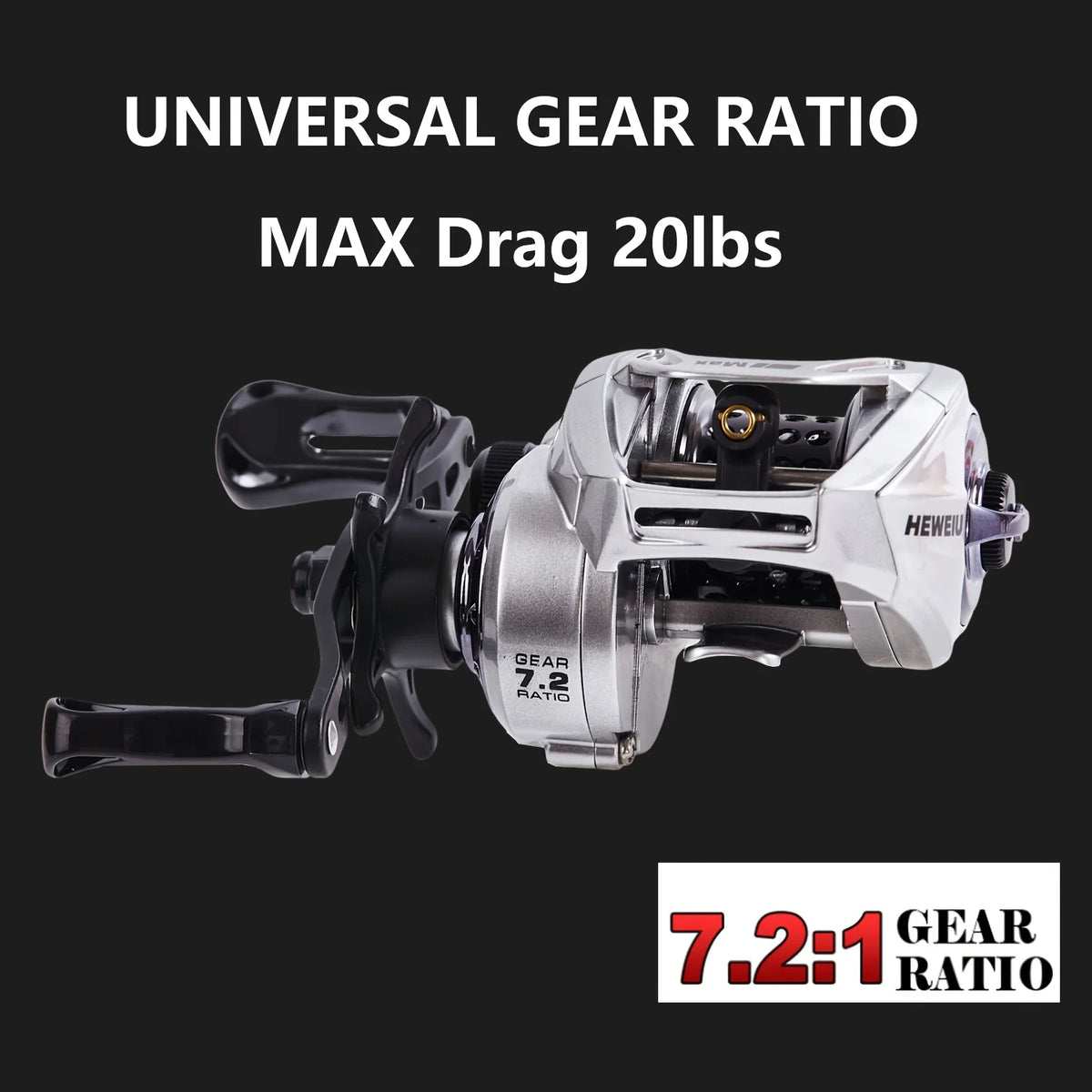 Moulinet Baitcasting Compact 6+1BB Frein Carbone — photo 8
