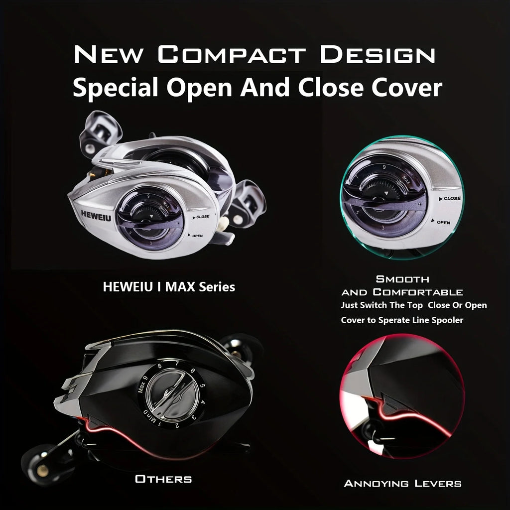 Moulinet Baitcasting Compact 6+1BB Frein Carbone — photo 9