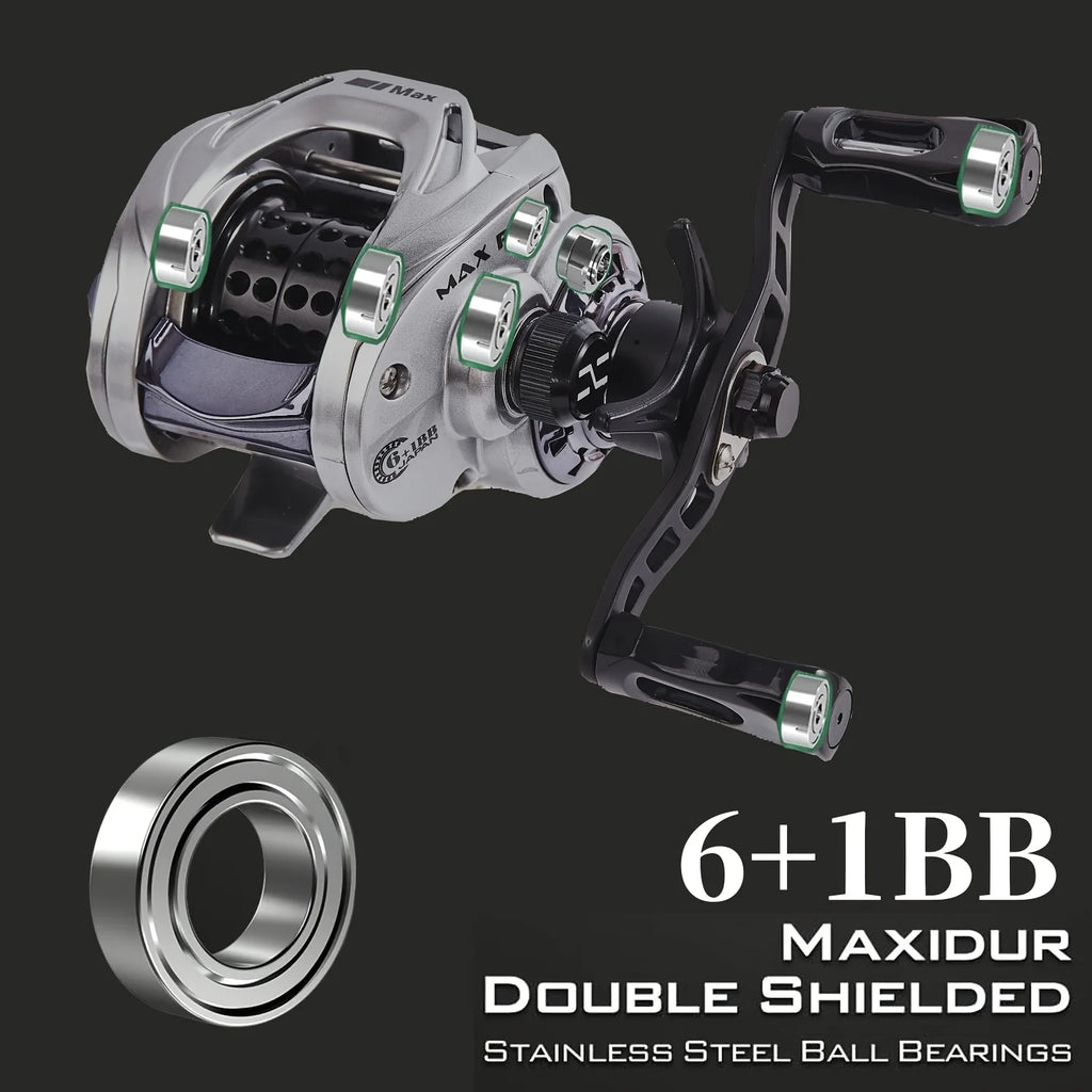 Moulinet Baitcasting Compact 6+1BB Frein Carbone — photo 10