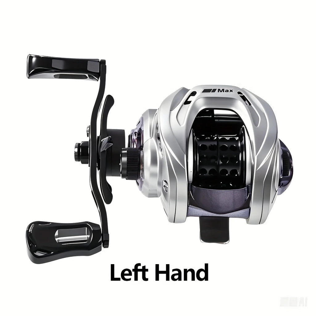 Moulinet Baitcasting Compact 6+1BB Frein Carbone — Manivelle Main Gauche, photo 11