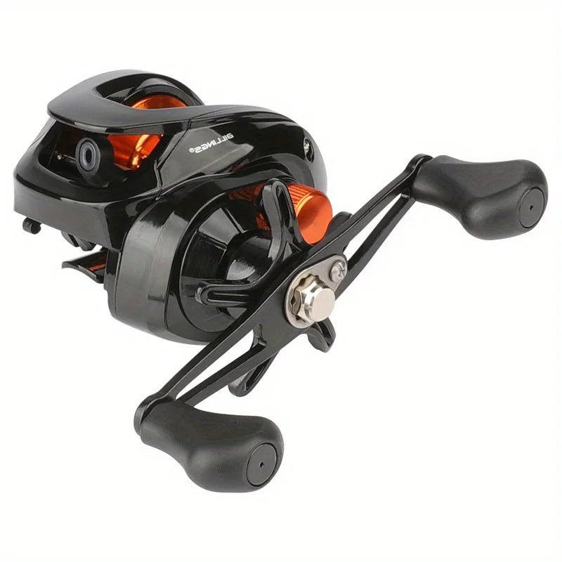 Moulinet Baitcasting En Aluminium Série AS — Noir Orange, photo 10
