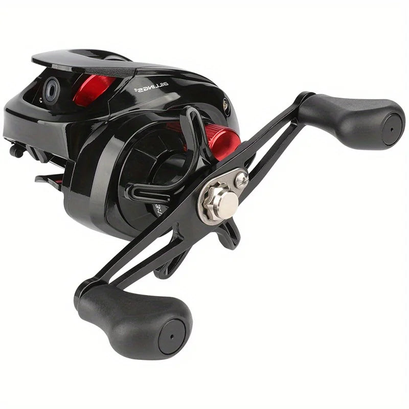 Moulinet Baitcasting En Aluminium Série AS — Noir Rouge, photo 11