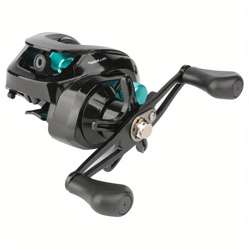 Moulinet Baitcasting En Aluminium Série AS — Noir Vert, photo 12