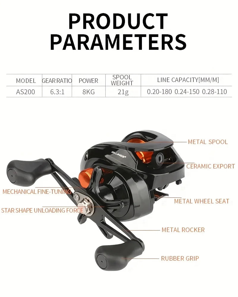 Moulinet Baitcasting En Aluminium Série AS — photo 16