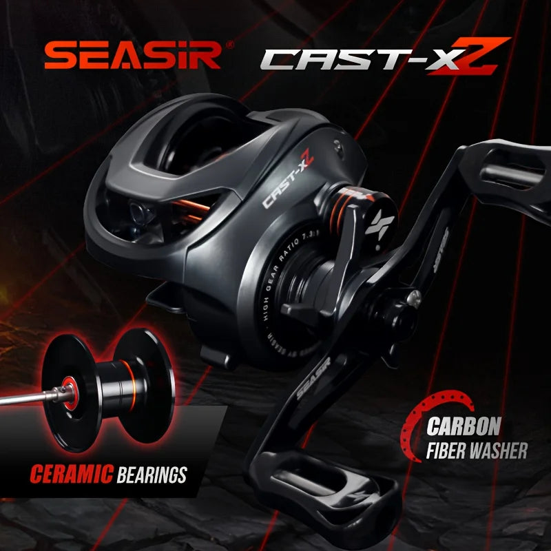 Moulinet Baitcasting En Fibre De Carbone