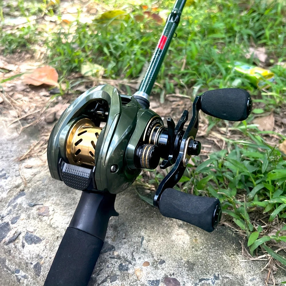 Moulinet Baitcasting Robuste À Bobine Plate Et Profonde — photo 3