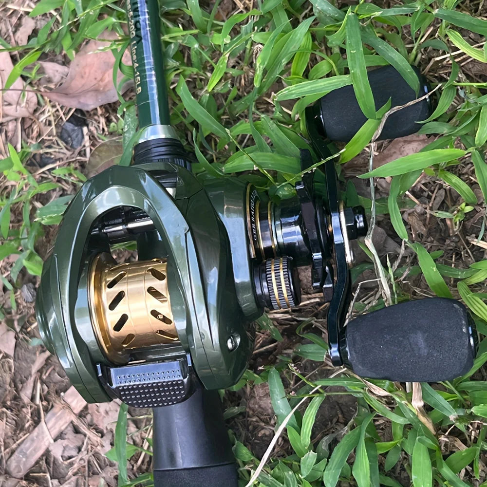 Moulinet Baitcasting Robuste À Bobine Plate Et Profonde — photo 4