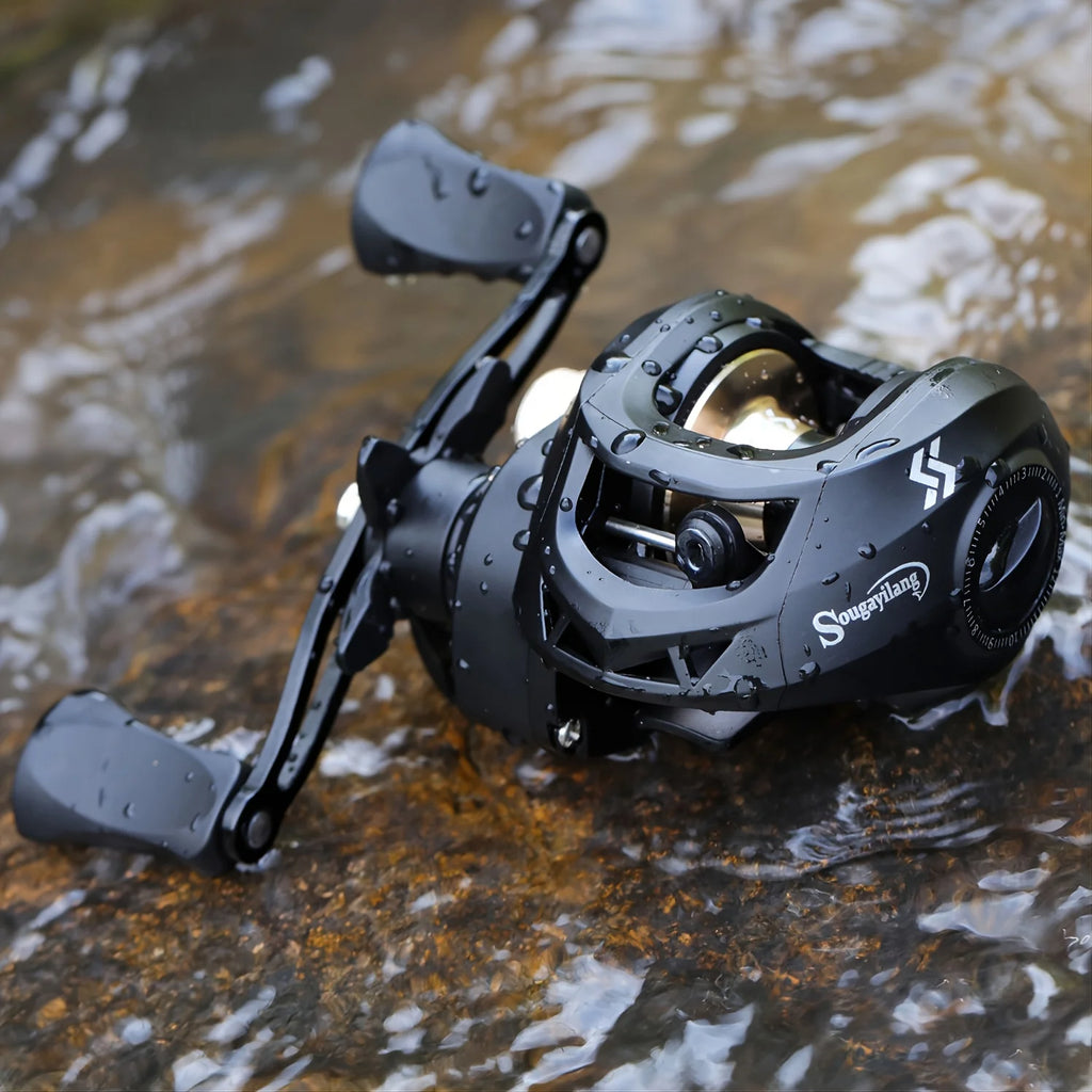 Moulinet De Pêche Baitcasting En Aluminium Ambidextre