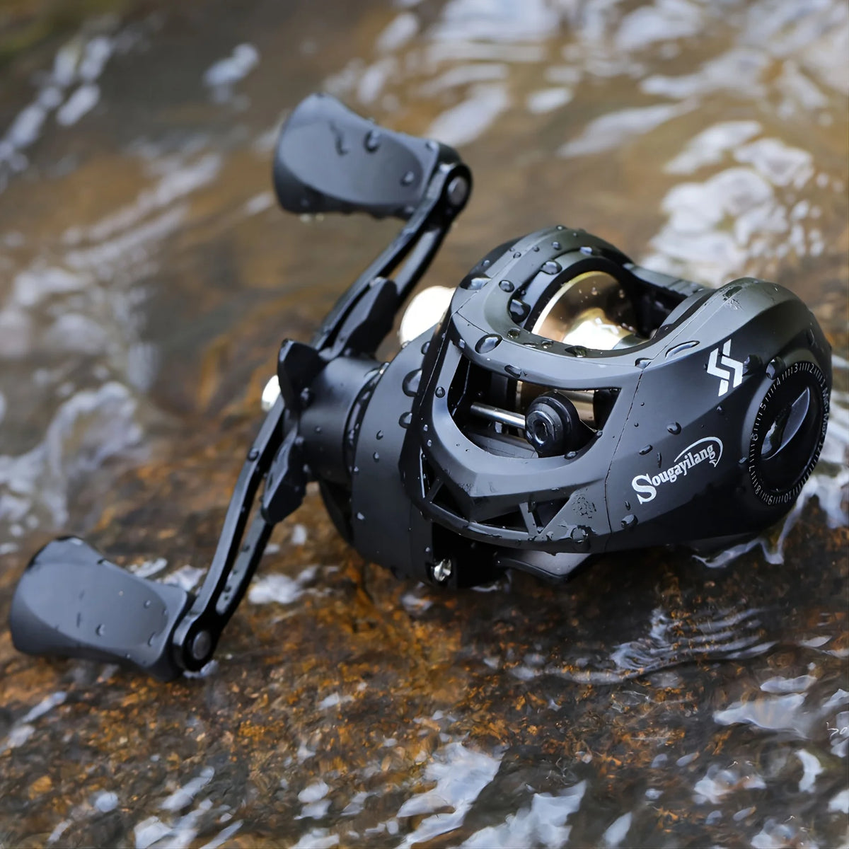Moulinet De Pêche Baitcasting En Aluminium Ambidextre