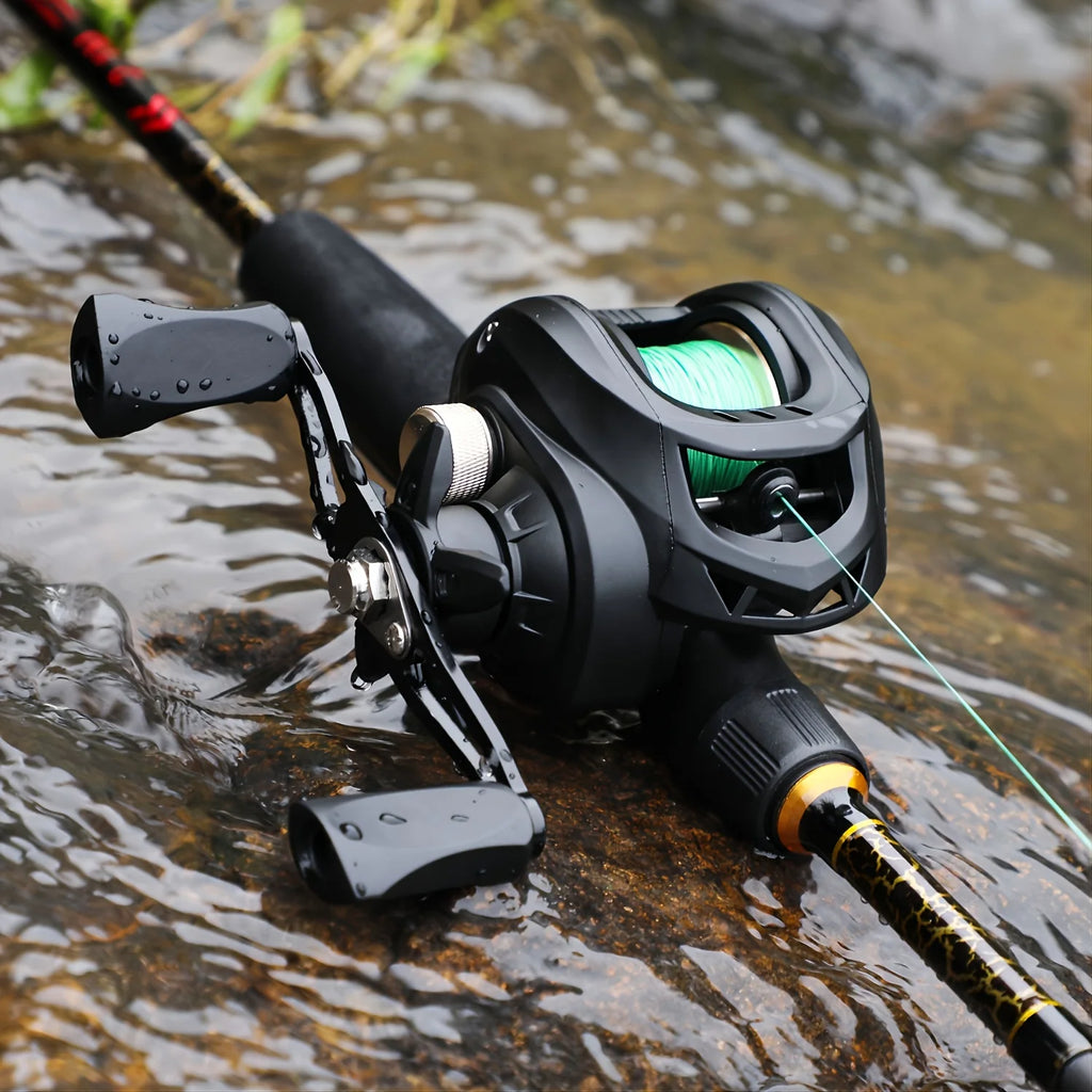 Moulinet De Pêche Baitcasting En Aluminium Ambidextre — photo 2