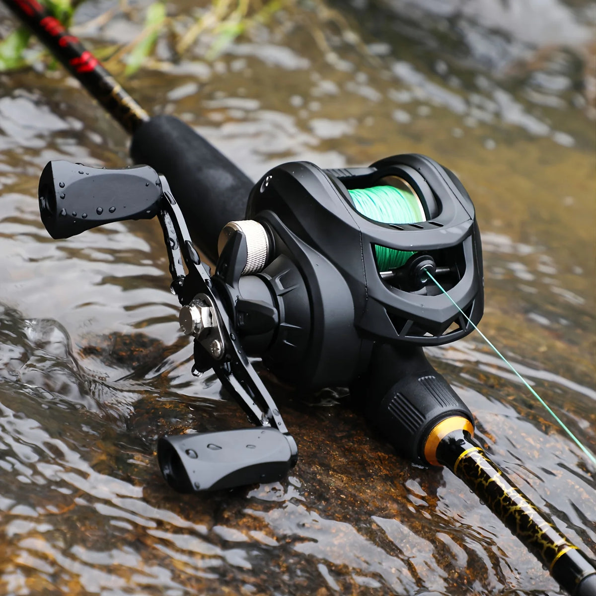 Moulinet De Pêche Baitcasting En Aluminium Ambidextre — photo 2