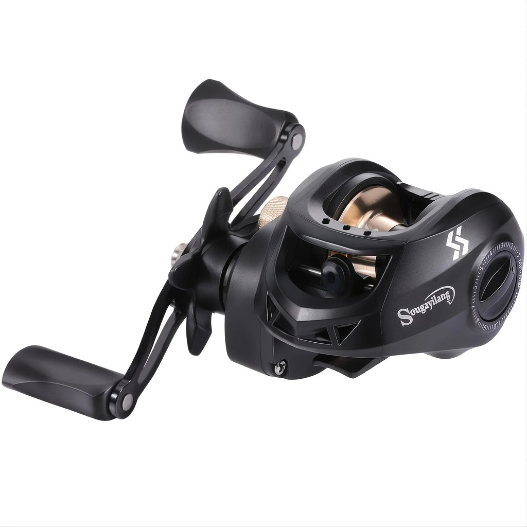 Moulinet De Pêche Baitcasting En Aluminium Ambidextre — photo 5