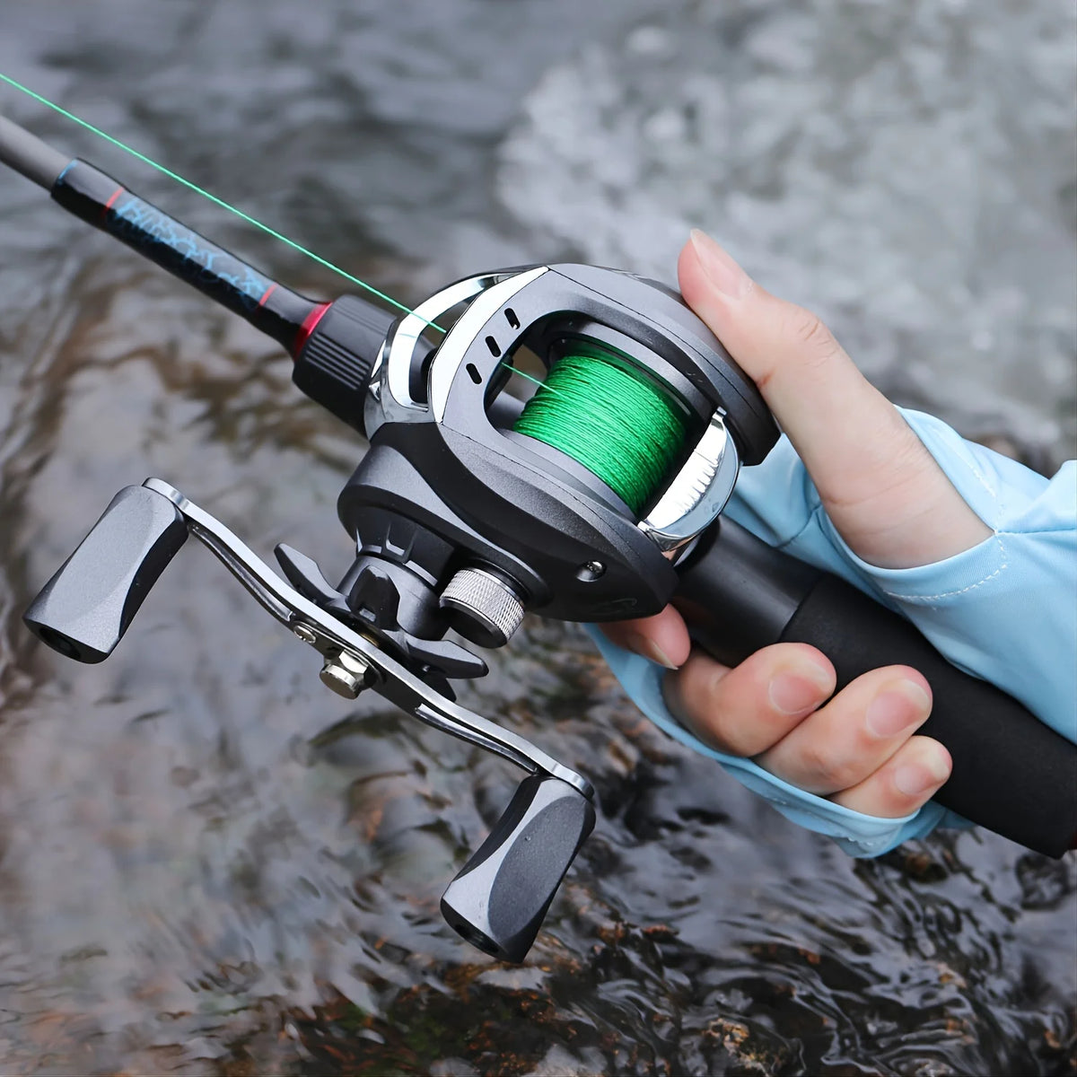 Moulinet De Pêche Baitcasting En Aluminium Ambidextre — photo 8