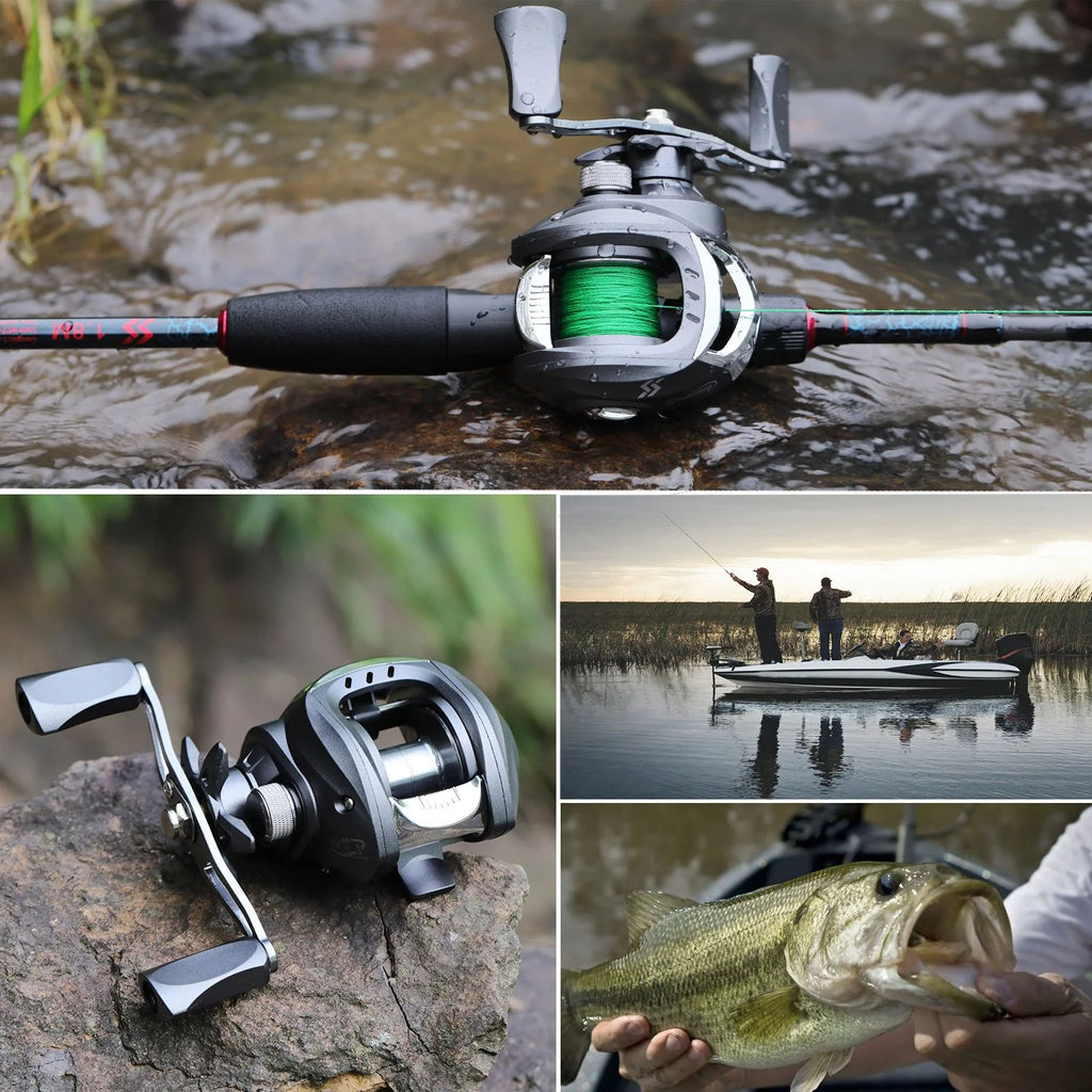 Moulinet De Pêche Baitcasting En Aluminium Ambidextre — photo 17