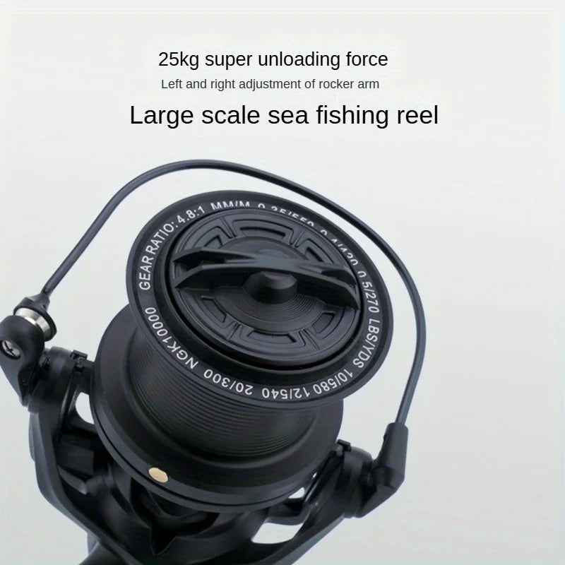 Moulinet De Pêche Métal 8000-14000 Pour Mer — photo 3