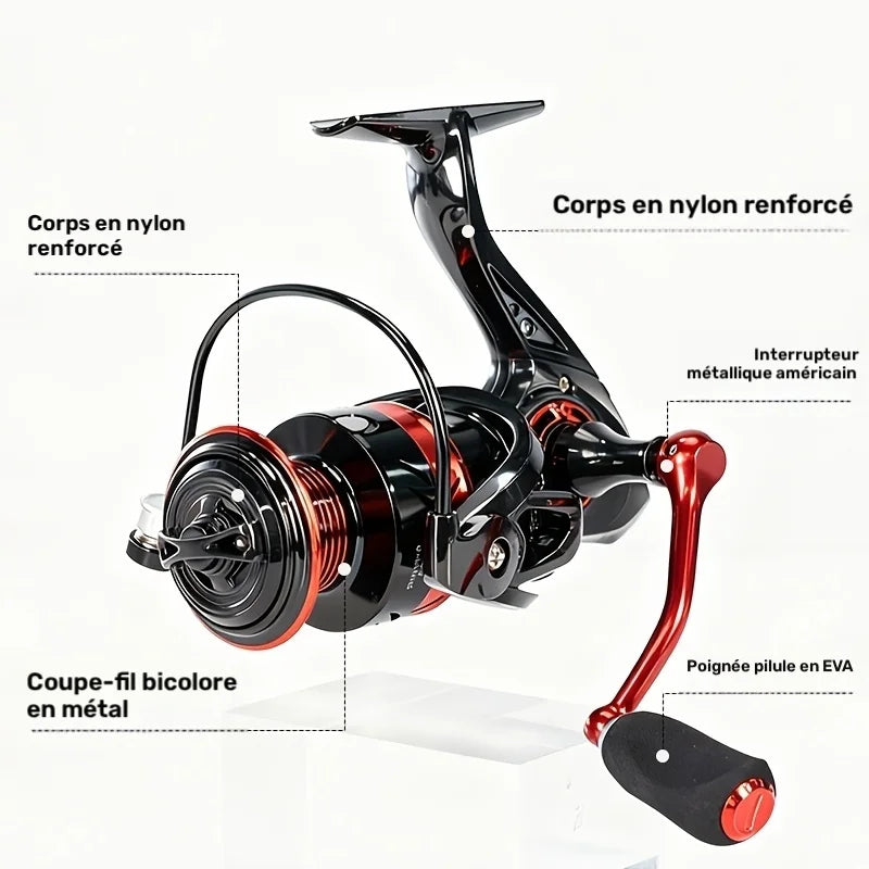 Moulinet Rotatif Durable 13+1BB Pour Pêche — photo 2
