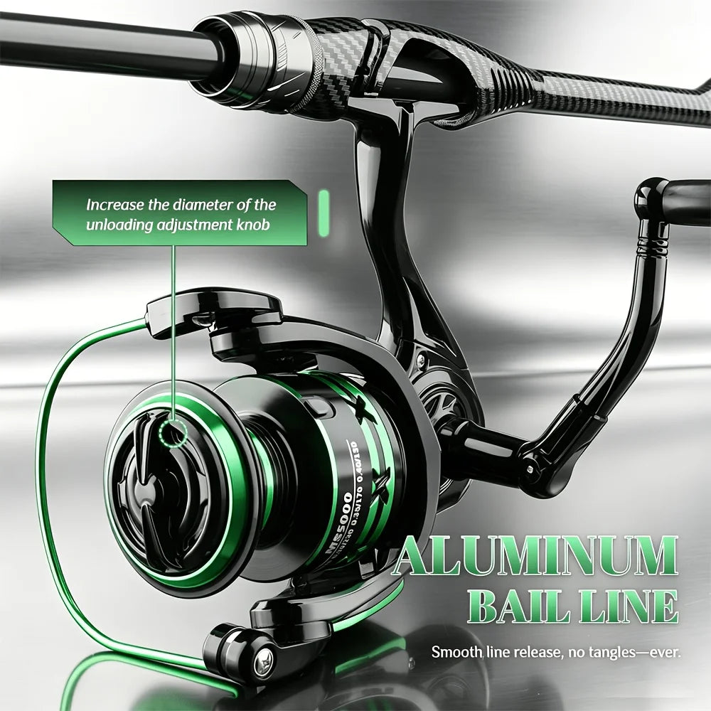 Moulinet Rotatif en Alliage d’Aluminium 5,2:1 — photo 9