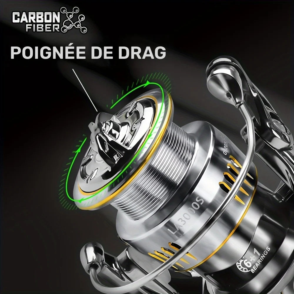 Moulinet Rotatif en Fibre de Carbone pour Pêche — photo 4