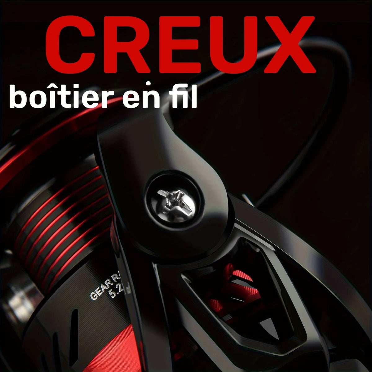 Moulinet Rotatif en Fibre de Carbone pour Pêche — photo 6