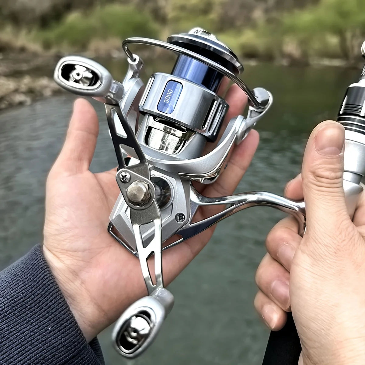 Moulinet Rotatif Inoxydable Pour Pêche en Mer