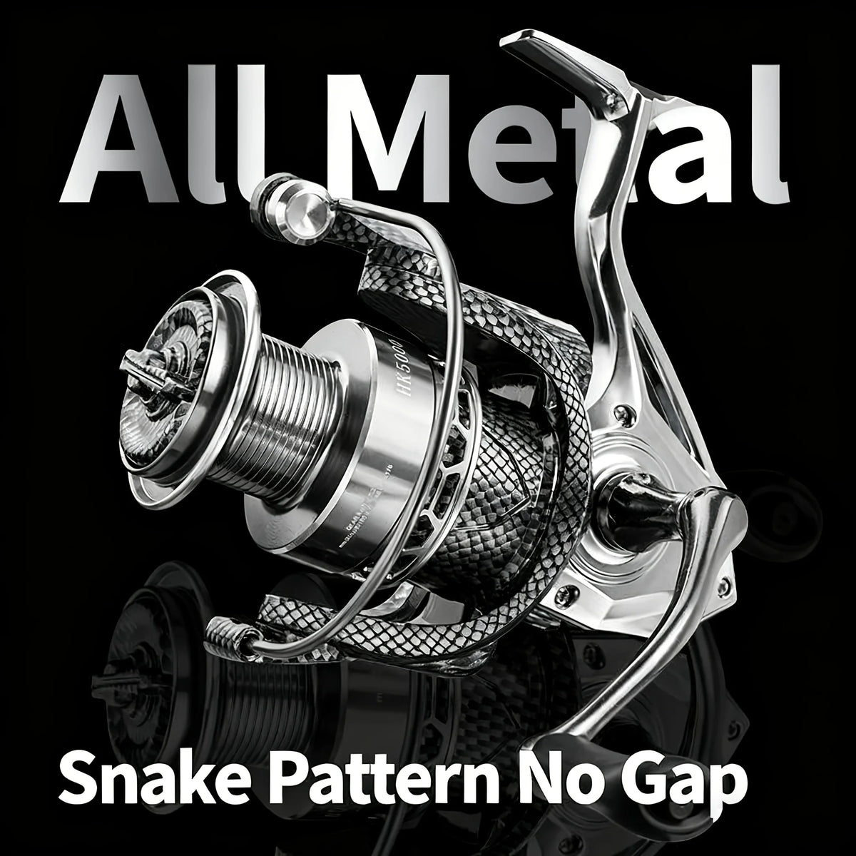 Moulinet Rotatif Métallique Motif Serpent