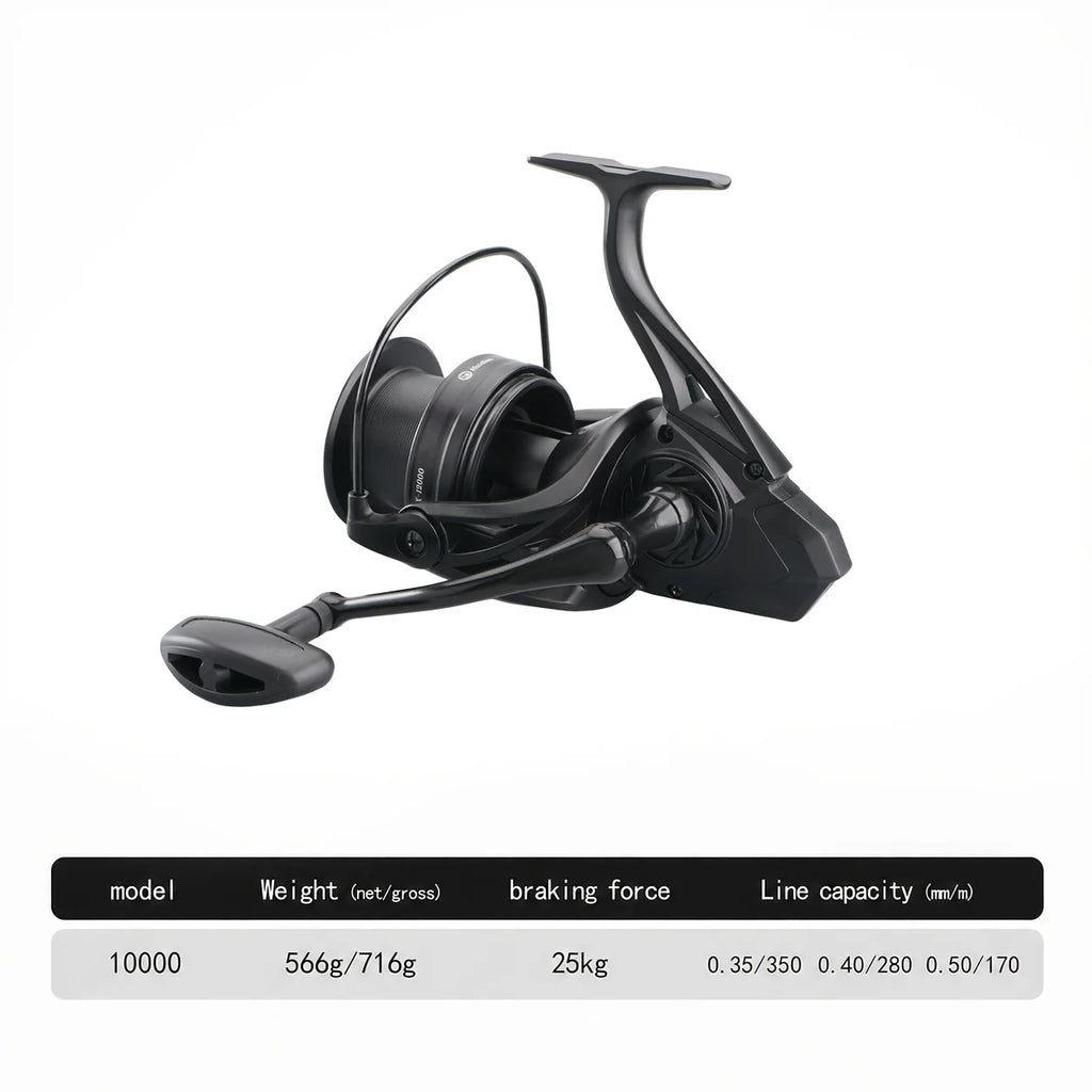 Moulinet Rotatif Noir Long Cast — Modèle 10000 Noir, photo 9