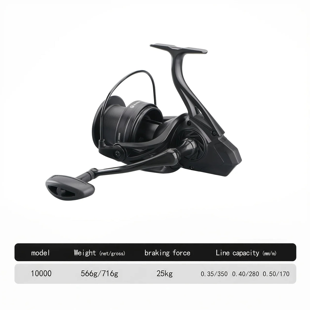Moulinet Rotatif Noir Long Cast — Modèle 10000 Noir, photo 9