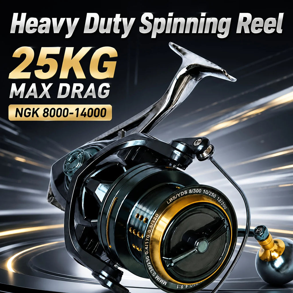 Moulinet Spinning Métal Lourd pour Pêche au Gros — photo 2