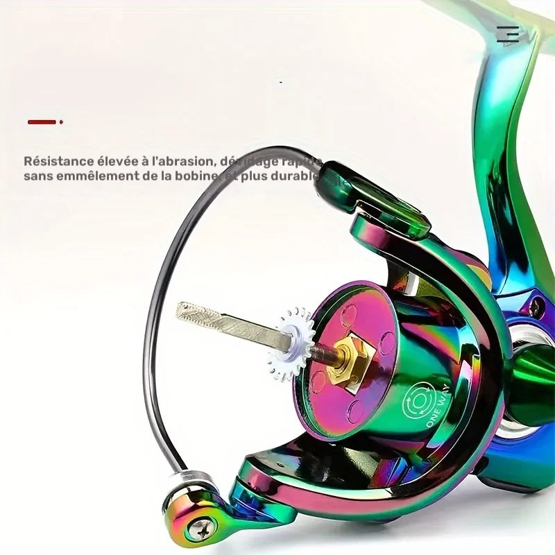 Moulinet Spinning Métal Multi-Coloris Pour Pêche — photo 3
