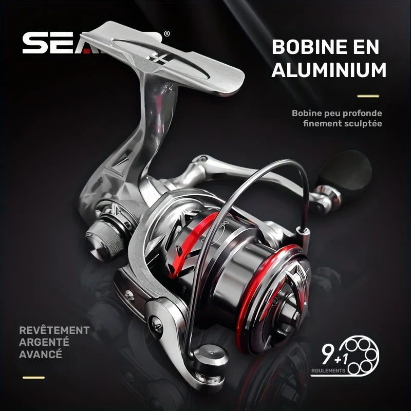 Moulinet Spinning Ultra-Léger à Bobine Peu Profonde