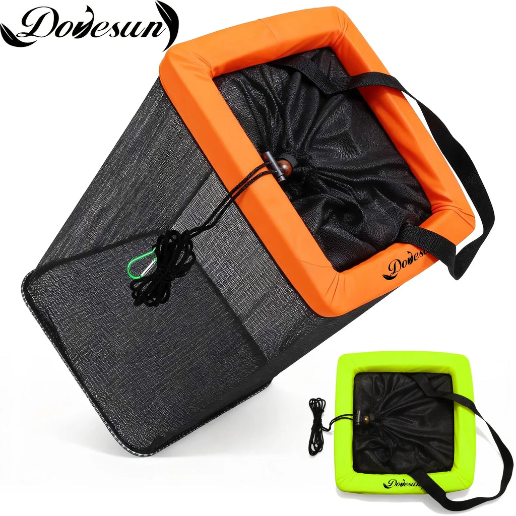 Panier De Pêche Flottant Pliable En Nylon