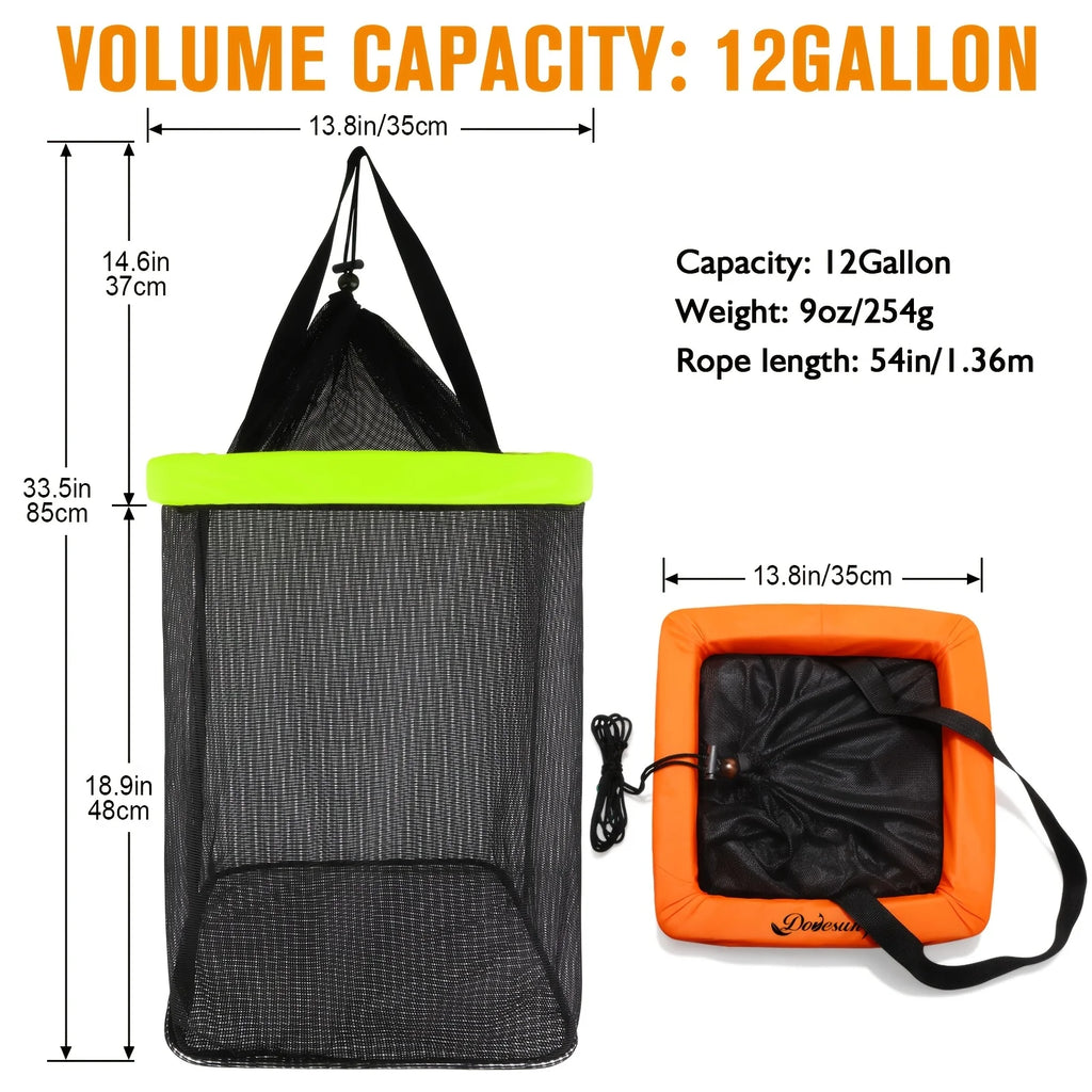 Panier De Pêche Flottant Pliable En Nylon — photo 3