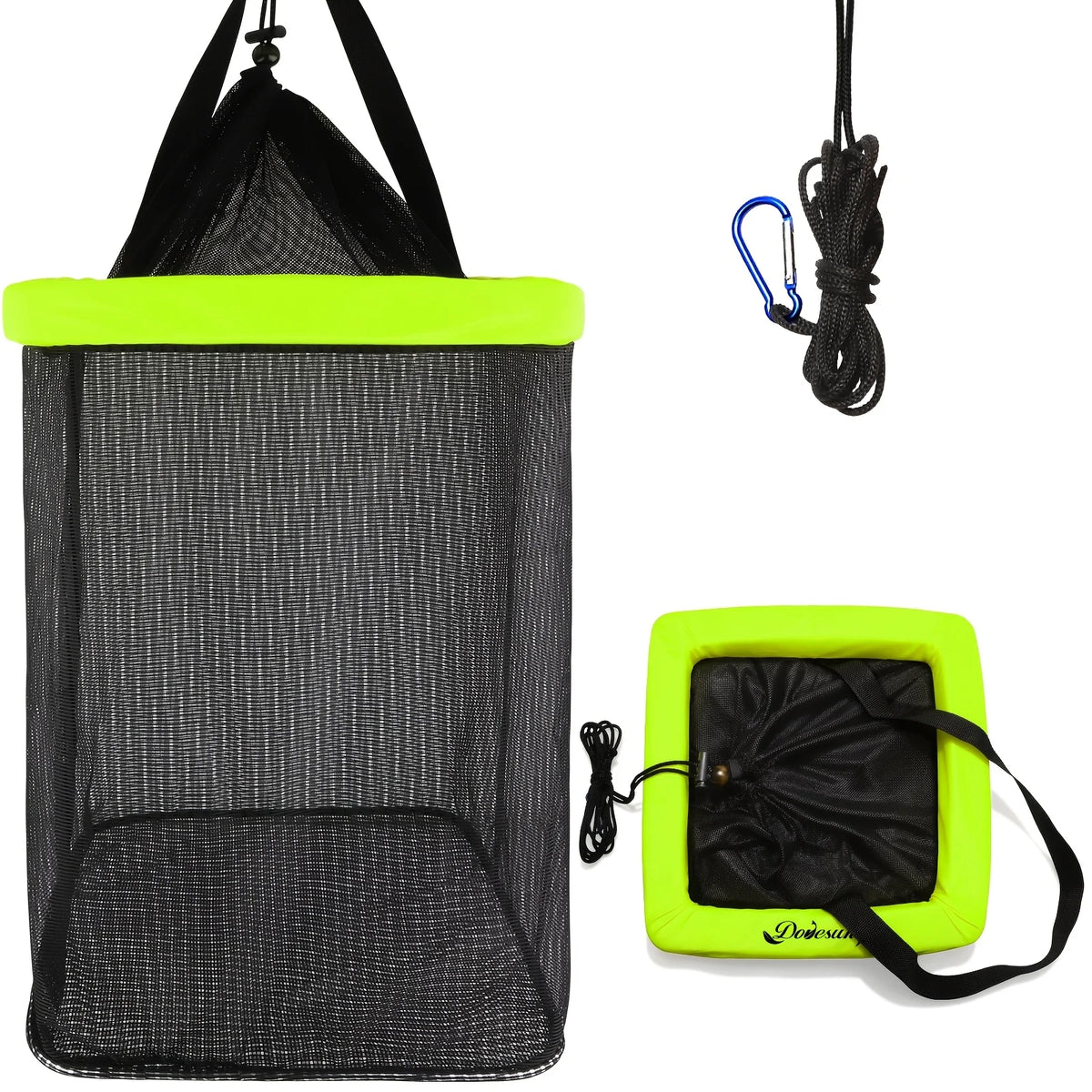 Panier De Pêche Flottant Pliable En Nylon — Vert, photo 8