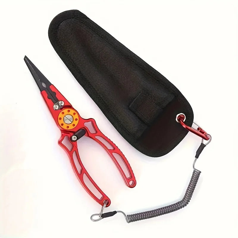 Pince de Pêche en Aluminium avec Étui — Rouge, photo 11
