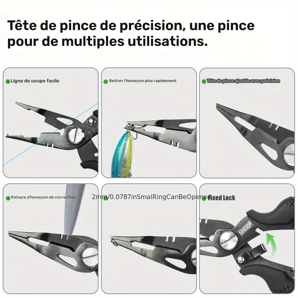 Pince De Pêche Multifonction En Acier Inoxydable — photo 6