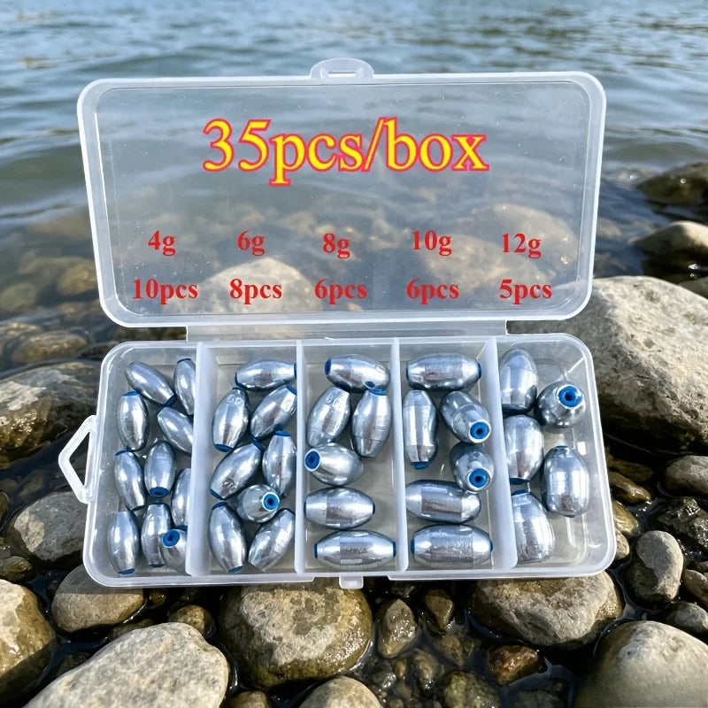Plomb De Pêche En Acier Carbone Olive
