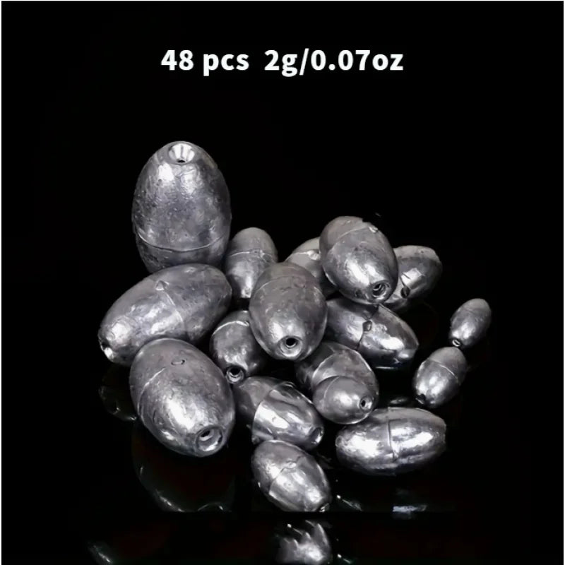 Plombs Creux Olive pour Pêche 48 Pièces — 2 g 48 Pièces, photo 10