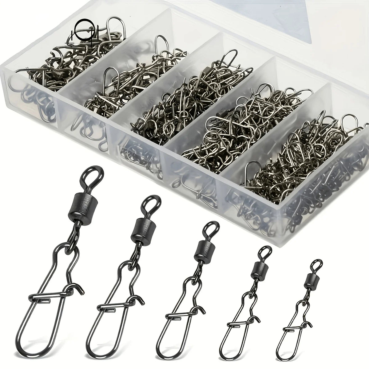 Plombs de Pêche Pivotants en Fer Noir — 50 Pièces