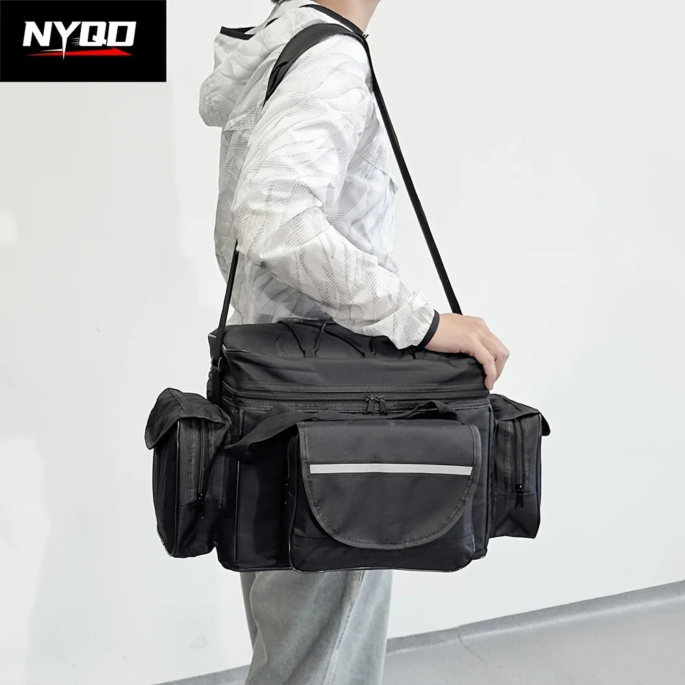 Sac À Dos De Pêche En Polyester Noir — photo 7