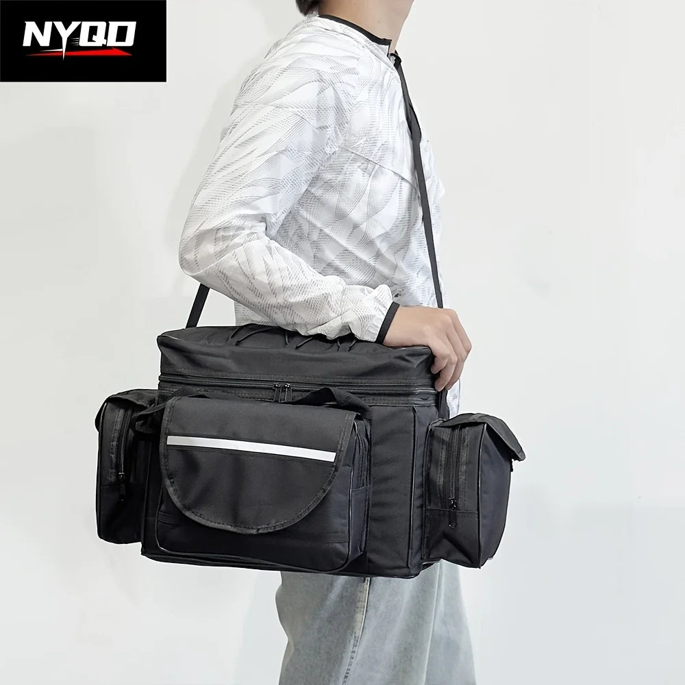 Sac À Dos De Pêche En Polyester Noir — photo 11