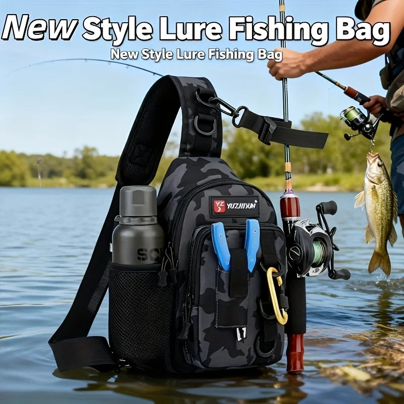 Sac À Dos De Pêche Multifonctionnel En Nylon 600D