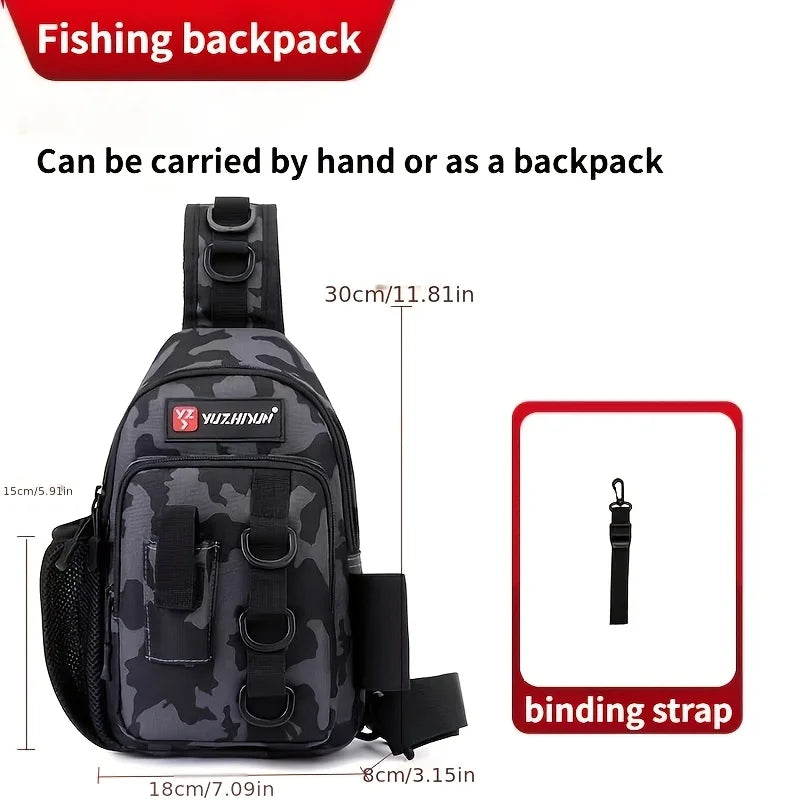 Sac À Dos De Pêche Multifonctionnel En Nylon 600D — photo 6