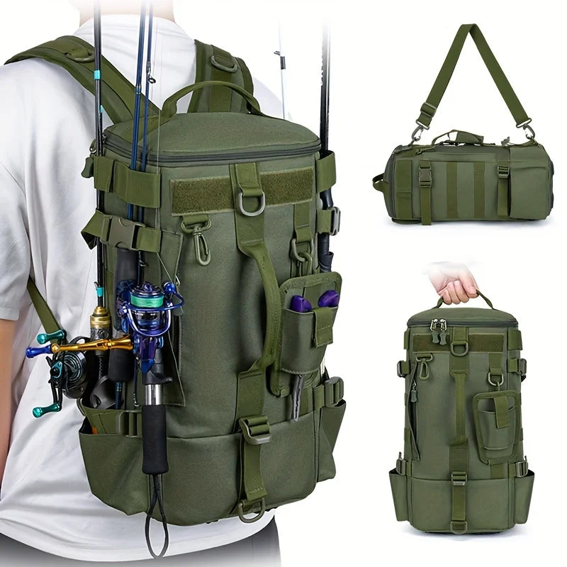 Sac À Dos Multifonctionnel De Pêche En Nylon